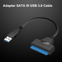 Load image into Gallery viewer, NEW USB 3.0 SATA 3 Cable Sata to USB Adapter Up to 6 Gbps Support 2.5 Inches External SSD HDD Hard Drive 22 Pin Sata III Cable