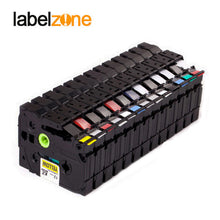 Load image into Gallery viewer, 30 color tze label tape compatible Brother p-touch printers Tze231 Tze-231 12mm for Brother P Touch Tze PT Labeler tz231 tze 231