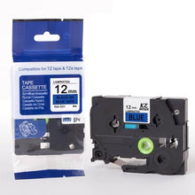 Load image into Gallery viewer, 30 color tze label tape compatible Brother p-touch printers Tze231 Tze-231 12mm for Brother P Touch Tze PT Labeler tz231 tze 231