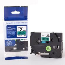 Load image into Gallery viewer, 30 color tze label tape compatible Brother p-touch printers Tze231 Tze-231 12mm for Brother P Touch Tze PT Labeler tz231 tze 231