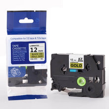 Load image into Gallery viewer, 30 color tze label tape compatible Brother p-touch printers Tze231 Tze-231 12mm for Brother P Touch Tze PT Labeler tz231 tze 231