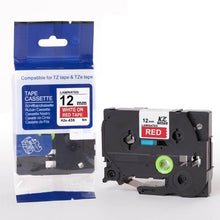 Load image into Gallery viewer, 30 color tze label tape compatible Brother p-touch printers Tze231 Tze-231 12mm for Brother P Touch Tze PT Labeler tz231 tze 231