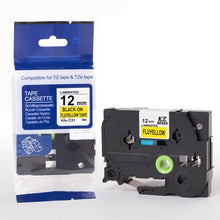 Load image into Gallery viewer, 30 color tze label tape compatible Brother p-touch printers Tze231 Tze-231 12mm for Brother P Touch Tze PT Labeler tz231 tze 231