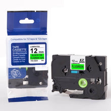 Load image into Gallery viewer, 30 color tze label tape compatible Brother p-touch printers Tze231 Tze-231 12mm for Brother P Touch Tze PT Labeler tz231 tze 231